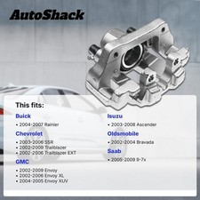 Detroit Axle - Pinza De Freno Delantera Izquierda Con Soporte De Repuesto Para Buick Rainier 2006-2007, Chevy Trailblazer GMC Envoy 4.2L 2006-2009