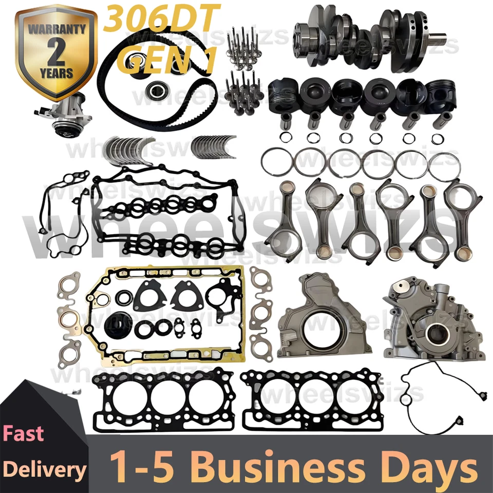 KIT DE RÉPARATION DE VILEBREQUIN DIESEL JAGUAR 3.0+MOTEUR RANGE ROVER 306DT TDV6 - Photo 1/4
