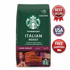 Starbucks Ground Coffee Dark Roast Coffee Italian Roast 100 Arabica 1 bag 18 oz