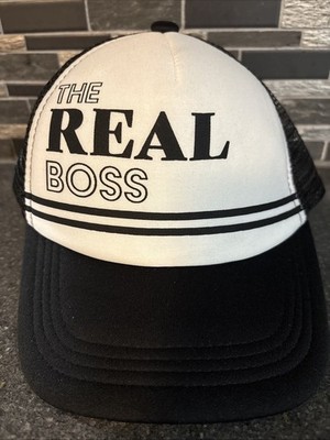 The Real Boss Youth Snapback Trucker Hat Mesh Back Cap