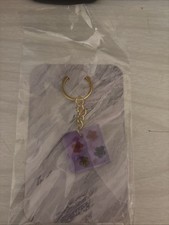 Handmade Uv, Resin Flower, Glitter Keychain