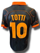 FRANCESCO TOTTI SIGNED AS ROMA 1999/20 THIRD SHIRT (ACG CERT AG16618)