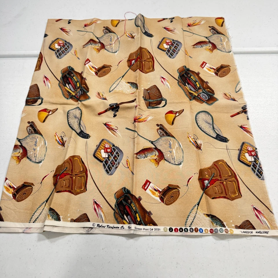 Robert Kaufman Tela Algodón Marrón Pesca 44x40 1.1 Yardas 3721 Foto 2 de 4