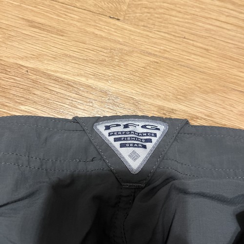 Columbia PFG Pants Men's Size 32x32 Omni-Shade Nylon Hiking Fishing Green Stain - Picture 18 of 22