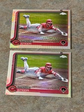 2025 TOPPS CHROME REFRACTOR #174 SPENCER STEER CINCINNATI REDS (BOTH SHIP)
