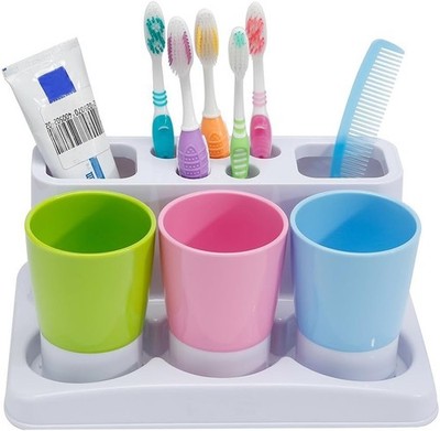 Toothbrush Toothpaste Holder Stand for Bathroom Storage Organizer