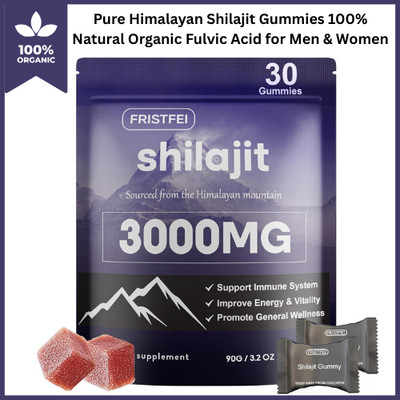 Shilajit Gummies: Pure Himalayan Shilajit with Ashwagandha & 85+ Trace Minerals