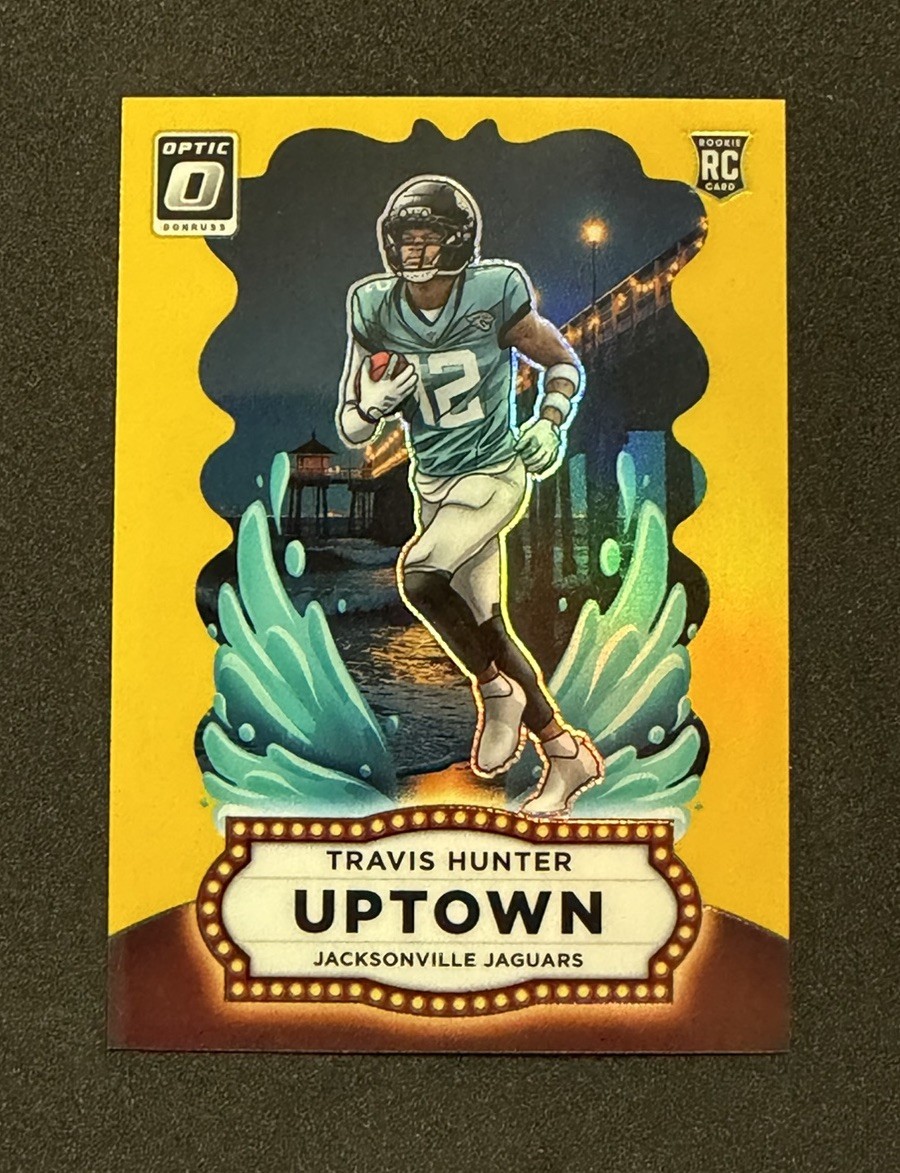 2025 Travis Hunter Optic Uptown Gold /10 #21 