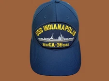 USS INDIANAPOLIS CA-35 1932-1945 U.S NAVY SHIP HAT OFFICIAL MILITARY BALL CAP