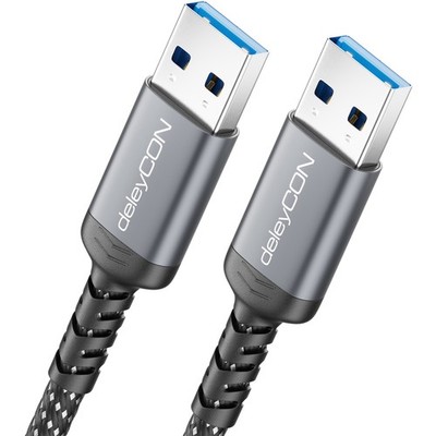 2m USB 3.0 Kabel 5Gbit/s USB 3.2 Gen1 A-Stecker auf A-Stecker Nylon Kabel PC