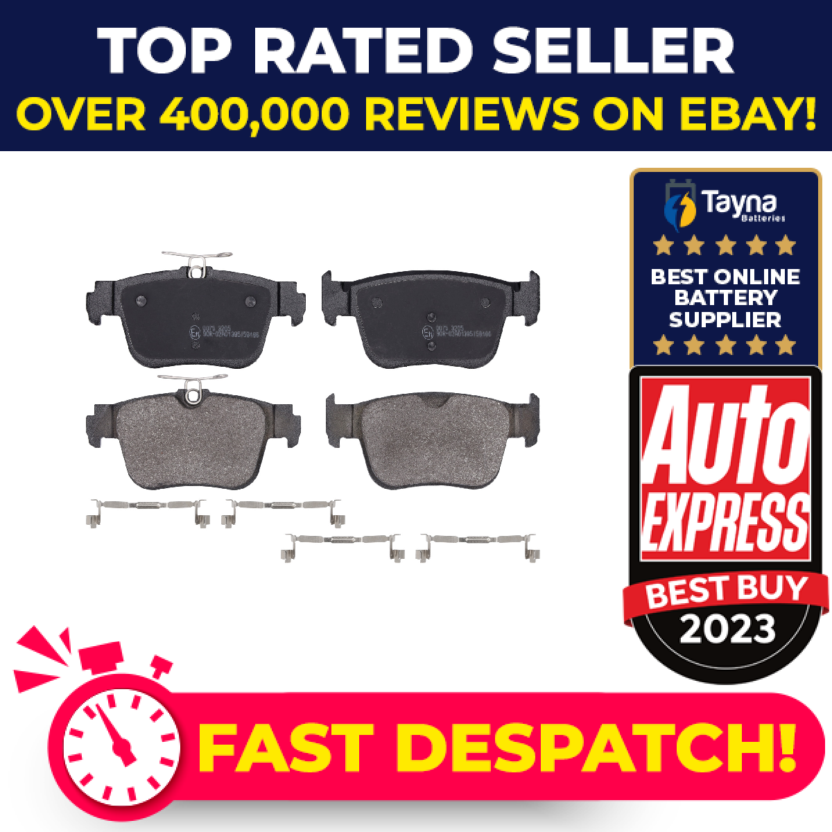 Brake Pads Set fits SEAT LEON 1.4 Rear 2020 on DGEA 5WA698451A 5WA698451C Febi