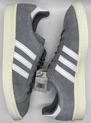 adidas Originals Mens Campus 80s Grey Off White FZ6154 Size 11 NWOB Nubuck Retro