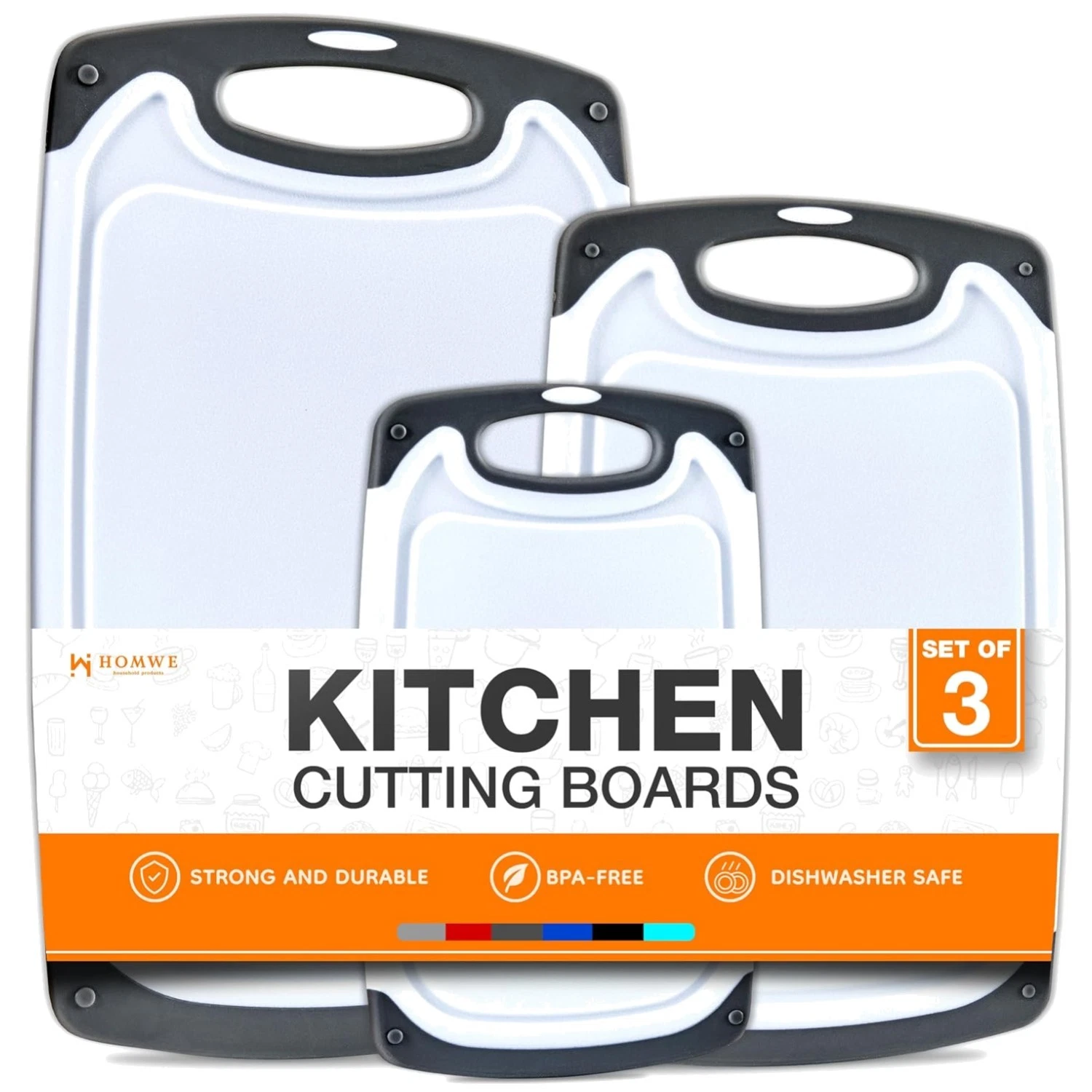 Unique Gifts for Cooks - 3-Piece Cutting Board Set