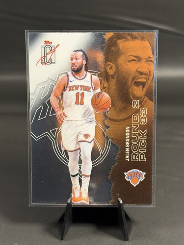 Topps Signature Class 2025-26 Jalen Brunson Knicks NBA Card Chrome Variation #58