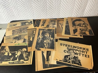 Vintage Newspaper Editor Press Employee Clippings Lot Politics Redistricting Gay