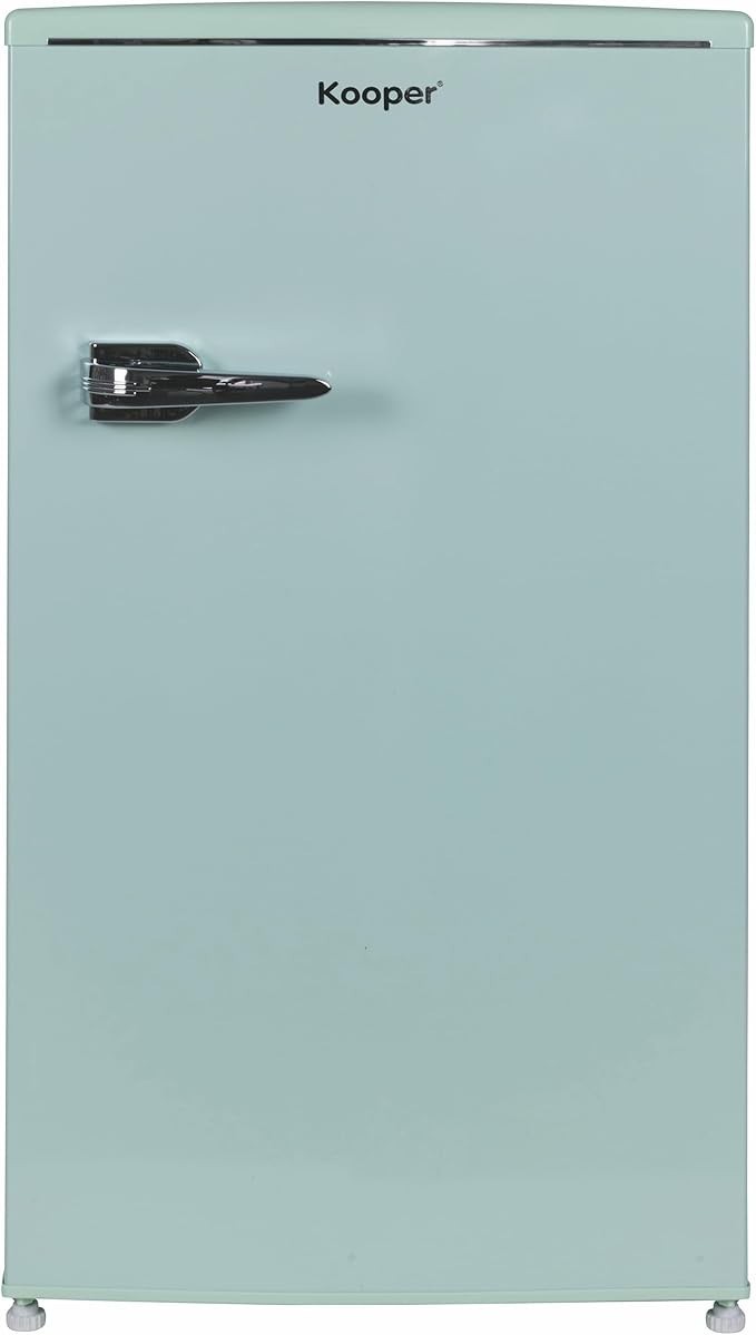 FRIGORIFERO VINTAGE RETRO' CON FREEZER MONOPORTA VERDE ACQUA DA 100 LT