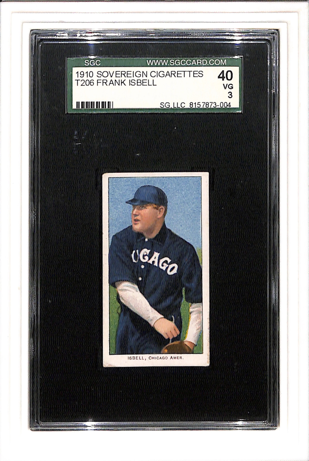 1910 T206 Frank Isbell Sovereign 350 SGC 3