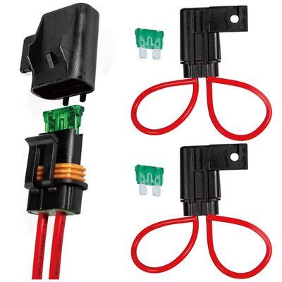 Gao 3 Pack Waterproof ATO/ATC Inline Blade Fuse Holder Kit -12AWG Heavy Duty Hol
