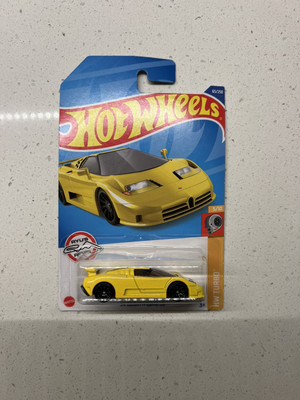 Hot Wheels 2022 '94 Bugatti EB110 SS Yellow RYU'S Rides 65/250 HW Turbo