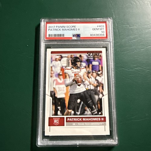 Patrick Mahomes II PSA 10 2017 Panini Score #403 RC 5297