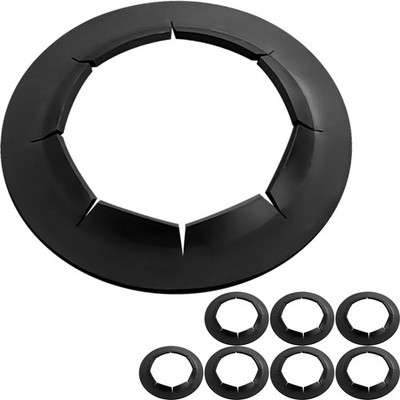 AR-PRO (8 Pack) Hard-to-Find Spring Steel Push-On 5/8'' (0.63 inch), Black 
