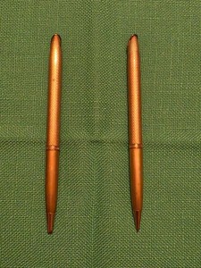 Karat Crown Pen and Pencil Set Kreisler Heavy Gold Electroplate