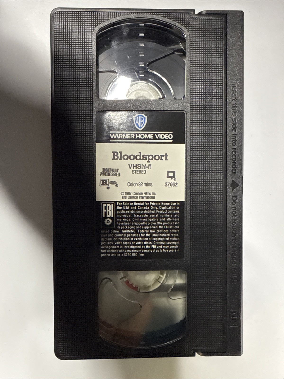 BLOODSPORT - VHS - Jean Claude Van Damme - Martial Arts - 1988