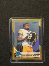2019 Diontae Johnson donruss die cut 10/25 Rookie Card !!. rookie card picture