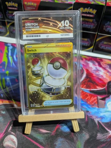 Switch 206/165 Hyper Rare Gold -  151 2023 🔥 ACE 10 perfect subgrades 🔥