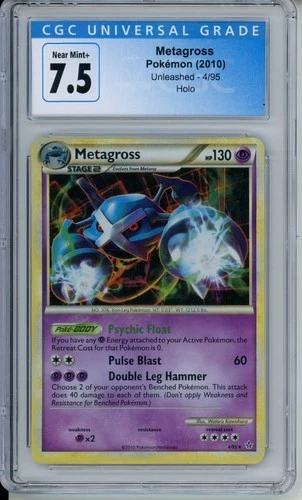 CGC 7.5 - Pokémon Metagross 4/95 Unleashed Holo