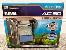 Fluval AC30 Power Filter 10-30 US Gal / 38-114L 4 Stage Hang on Back Filter