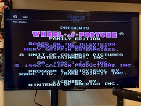 NES Wheel of Fortune Family Edition (1990) w/ Manual - TESTED/WORKING