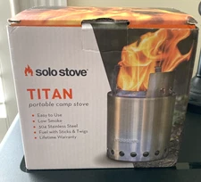 New Solo Stove Titan  Stainless  Steel Portable Camping Stove Kit