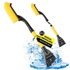 2 in 1 Auto Schneebesen mit Eiskratzer Eisschaber rutschfester Softgriff B-Ware