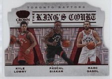 2019 Panini Crown Royale The King's Court Red /49 Kyle Lowry Marc Gasol #3 1dm4