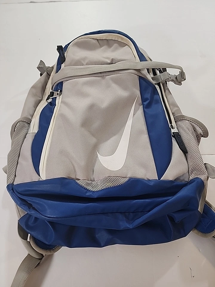 Mochila Nike BSBL azul/gris/blanco con interior amarillo Foto 2 de 4