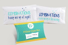 B Plus "Combinations" Pillow Case Set FREE SHIPPING 