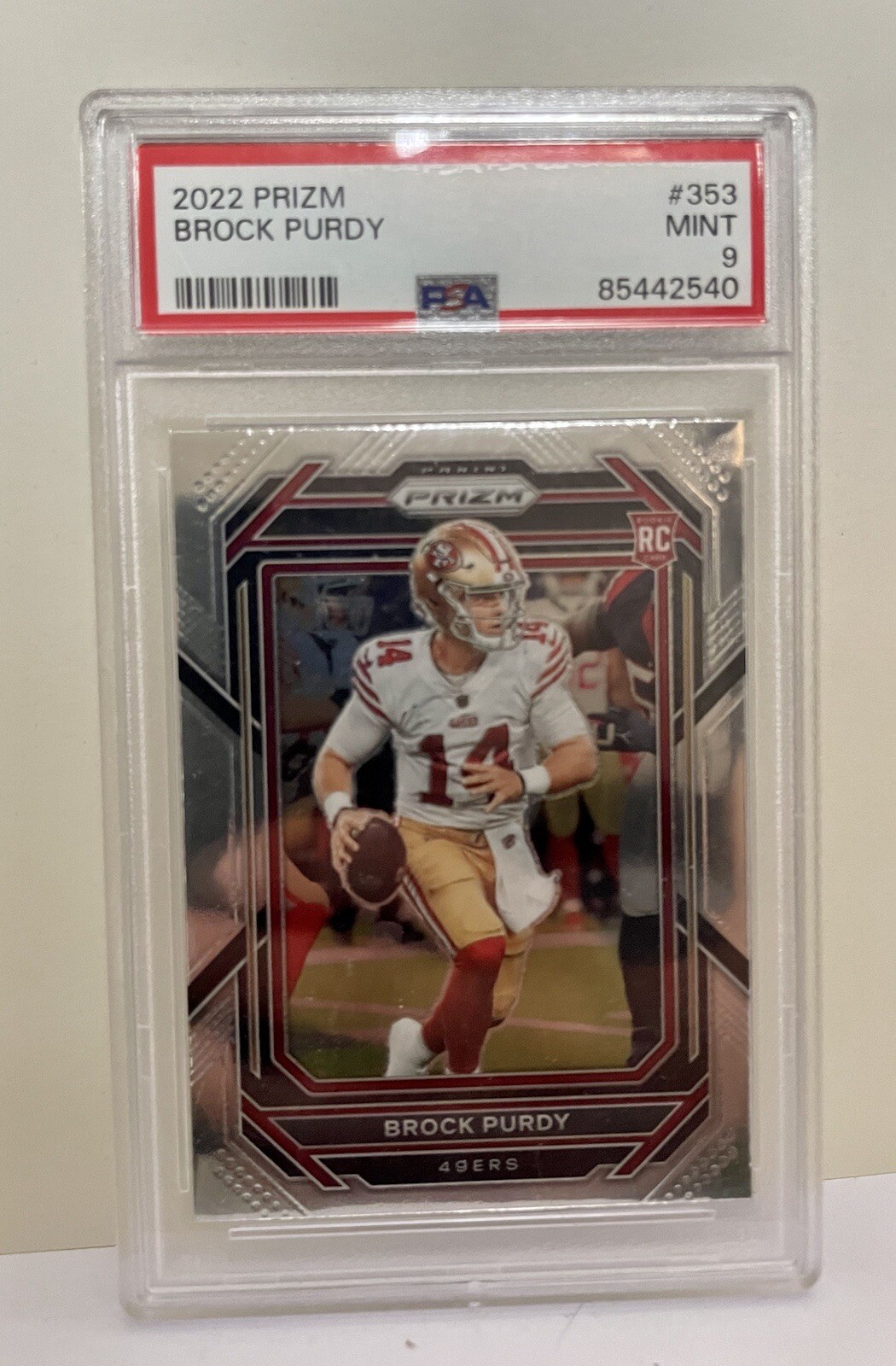 2022 Prizm #353 Brock Purdy Rookie Card PSA 9 MINT San Francisco 49ers RC 📈📈