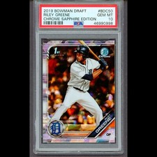 2019 Bowman Chrome Draft Sapphire Edition Riley Greene PSA 10 GEM MINT