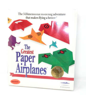 The Greatest Paper Airplanes Vintage Software   3.5'' Floppy MAC Macintosh SEALED