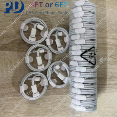 Bulk Lot 20W PD USB C Fast Charger Cable Type C Cord For iPhone 14 13 12 11 8 6