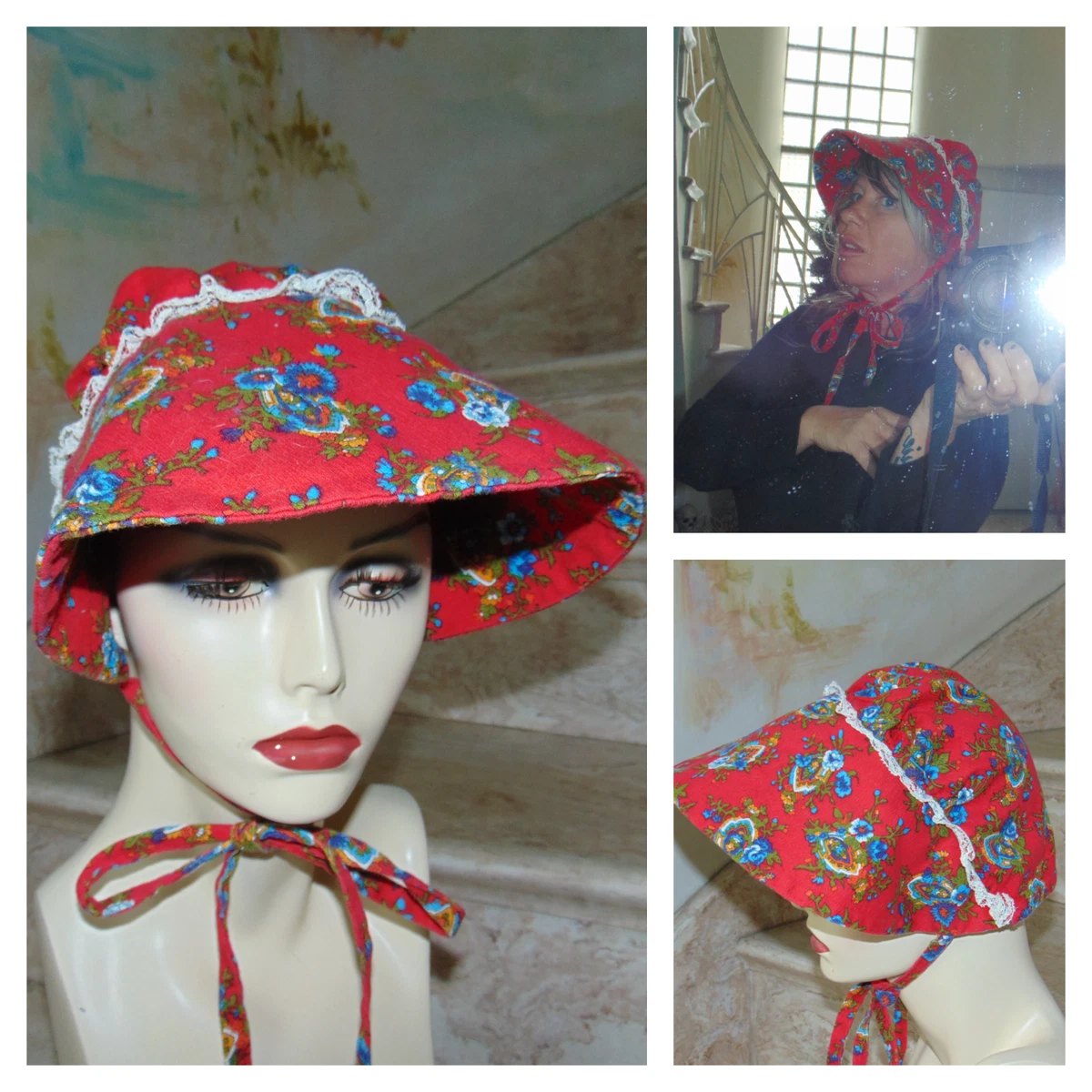 Red Victorian Vintage Hats for Women for sale | eBay