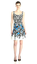 Nine West floral blue dress - size 4