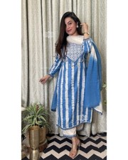 Indian Wedding Wear Kurta Palazzo Sets Elegant Kurtis/Kurtas Christmas Wear Suit