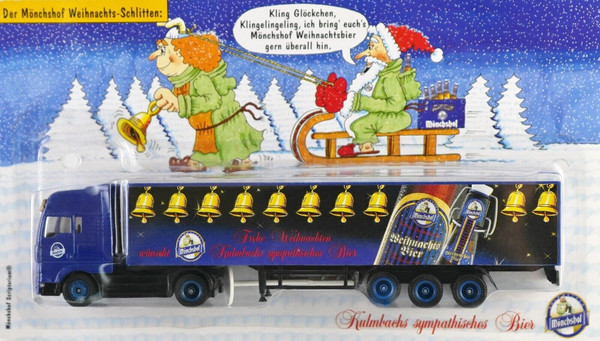 MöNchshof Weihnachts-Truck Man Lkw Modell 1:87 Sattelzug Kulmbacher Brauerei-image