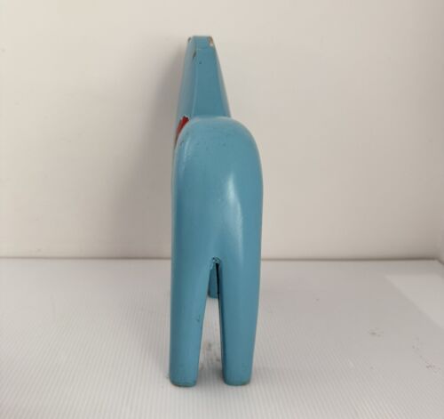 Vintage Ikea Stolle Dala Horse Figurine Love Katalina Breiditis Tattoo DAMAGED - Picture 6 of 15