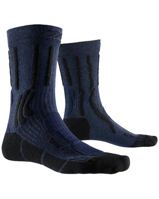 X-Bionic X-Socks Trek X CTN 4.0 Trekking Socks, Midnight Blue Melange/Opal Black