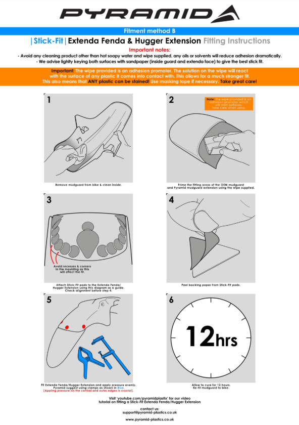 Pyramid Hugger Fender Extension Matte Black Suzuki GSX-S 950 2021 - 2024