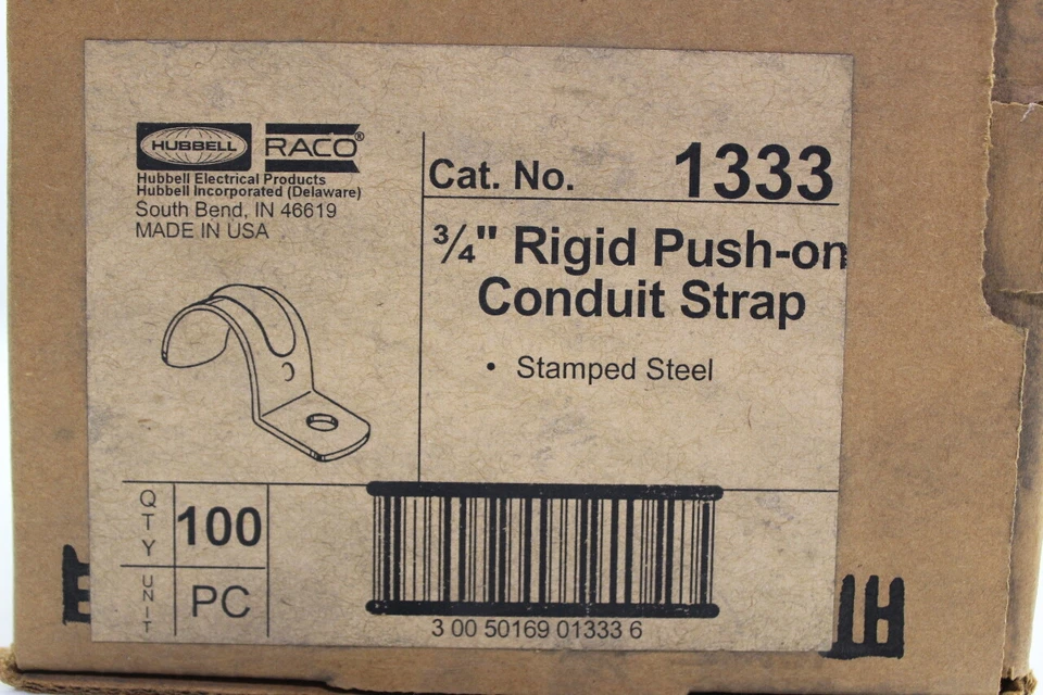RACO Rigid Push-on Conduit Strap (box of 100) - Image 2 of 4