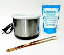 Jewelry Pickling Pickle Pot White with Sparex Copper Tong Remove Soldering Scale